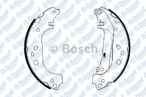 BOSCH 0986487667 Arka Fren Balatasi Pabuclu Connect V227 1.8tdci 02>13 228×57mm